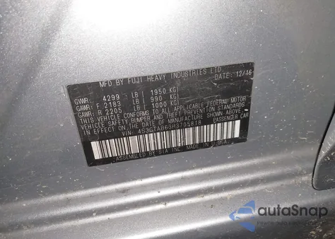 2017 Subaru Impreza 2.0I Premium from USA, damaged, VIN 4S3GTAB63H3705818